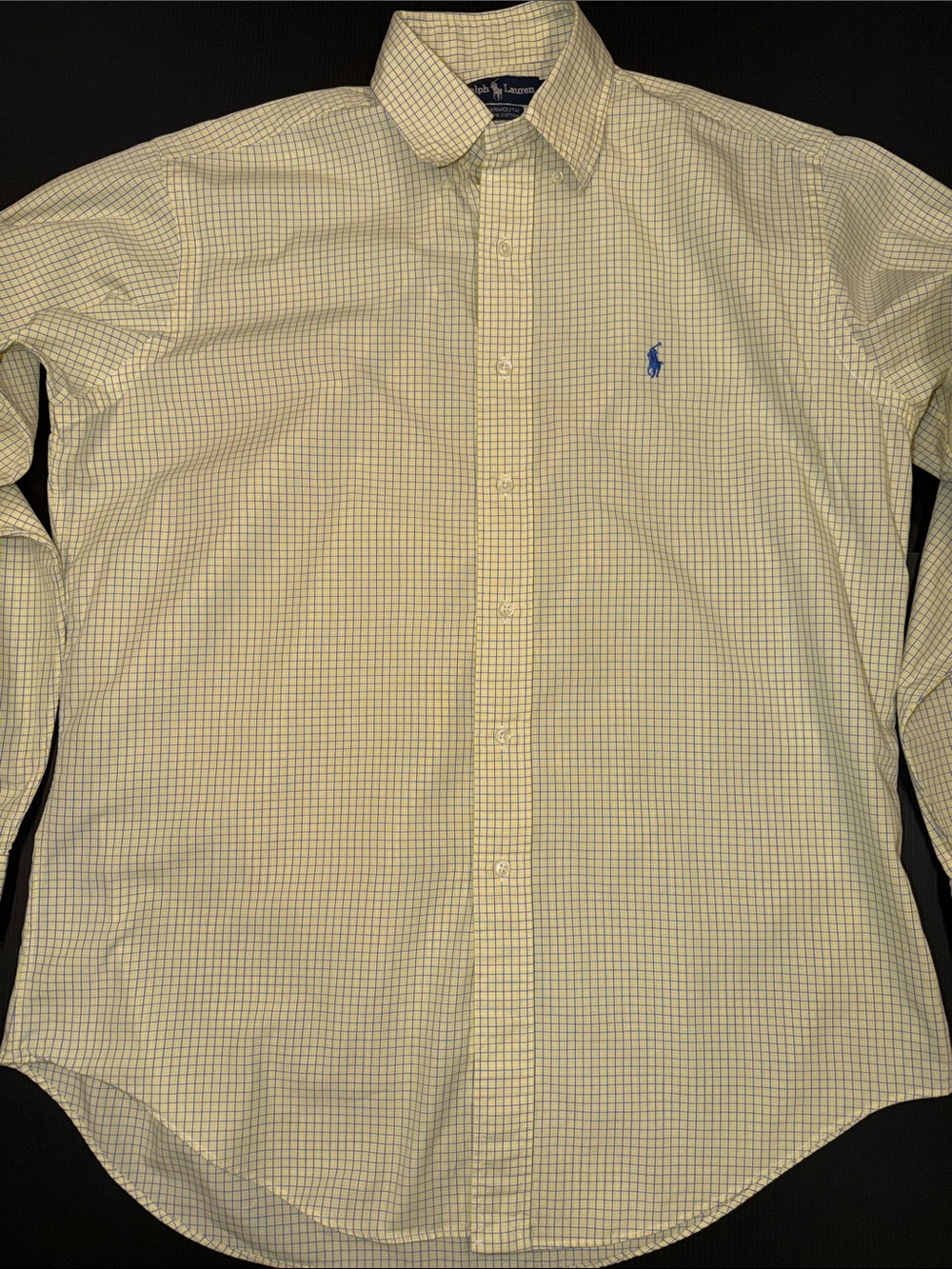 Polo by Ralph Lauren Yellow and Blue Checked Button-Down Shirt
